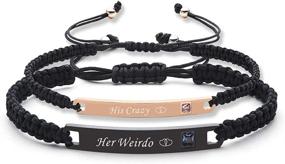 img 4 attached to IEFSHINY Couples Bracelets: His and Hers Matching Bracelets for Anniversaries and Promises – 2pcs