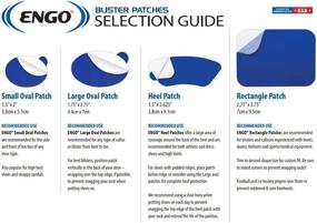 img 3 attached to ENGO Rectangle Blister Prevention Patches: Ultimate Protection for Boots, Skates, Cleats, Helmets & More (2 Patches)