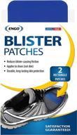 engo rectangle blister prevention patches: ultimate protection for boots, skates, cleats, helmets & more (2 patches) logo