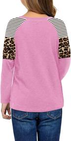 img 1 attached to Dokotoo Sweatshirts Leopard Crewneck Pullover Outdoor Recreation