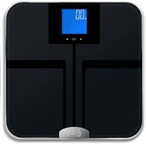 img 1 attached to 🖤 Black EatSmart Digital Body Fat Scale with Auto Recognition Technology