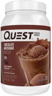 quest nutrition chocolate milkshake protein powder - high protein, low carb, gluten-free, soy-free - 48 ounce (pack of 1) logo