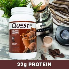 img 2 attached to Quest Nutrition Chocolate Milkshake Protein Powder - High Protein, Low Carb, Gluten-Free, Soy-Free - 48 Ounce (Pack of 1)