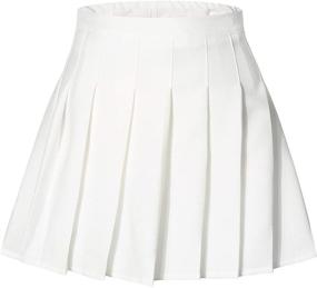 img 4 attached to 👧 Tremour School Uniform Pleated Scooter: Girls Clothing Skirt & Skort