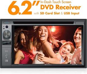 img 3 attached to 📺 Усовершенствованный XO Vision XOD1751 6,2-дюймовый DVD-ресивер с сенсорным экраном, слотом для карт памяти SD и удобным USB-входом