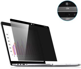 img 4 attached to 🔒 Магнитный приватный защитный экран для MacBook Pro 15 дюймов (2012 - середина 2016) - Антибликовое покрытие и защита веб-камеры.