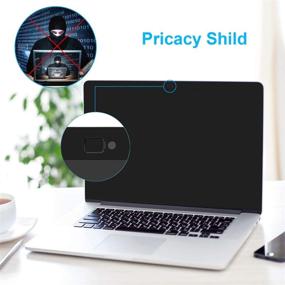 img 2 attached to 🔒 Магнитный приватный защитный экран для MacBook Pro 15 дюймов (2012 - середина 2016) - Антибликовое покрытие и защита веб-камеры.