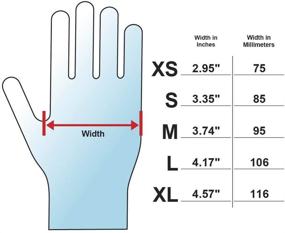 img 2 attached to 🧤 Adenna PLT550 Platinum X-Small Latex Powder Free Exam Gloves (White, 100ct) - 5.5 mil Thickness