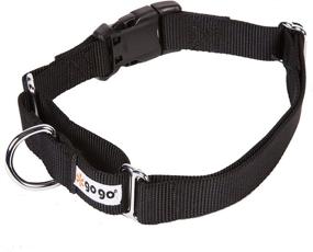 img 4 attached to 🐶 GoGo Pet Products: Small Black Martingale Dog Collar - 5/8-Inch Width