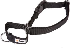 img 1 attached to 🐶 GoGo Pet Products: Small Black Martingale Dog Collar - 5/8-Inch Width