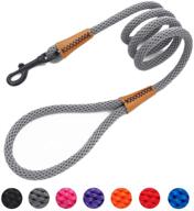 lynxking braided dog rope leash: secure traction for medium to large dogs - ideal for walking and training logo