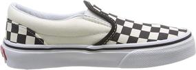 img 2 attached to Classic Slip-on Checkerboard Sneakers by Vans - Unisex Children's Footwear