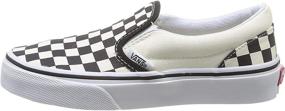 img 4 attached to Classic Slip-on Checkerboard Sneakers by Vans - Unisex Children's Footwear