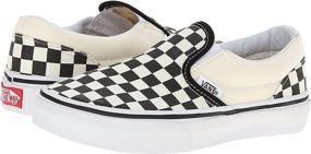 img 3 attached to Classic Slip-on Checkerboard Sneakers by Vans - Unisex Children's Footwear