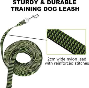 img 3 attached to 🐶 50ft Extra Long Dog Training Leash - Obedience Recall and Agility Lead for Small, Medium, and Large Dogs - Long Line Rope for Puppy Training