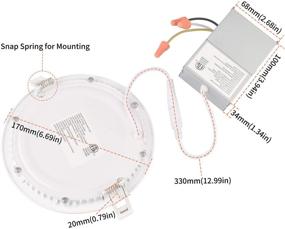 img 2 attached to 🔆 Certified KSIPZE Ultra Thin Recessed LED Downlight