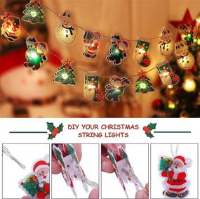 img 3 attached to BLOOMWIN 8.2ft Battery Operated Christmas Lights: 20 LED Xmas Decorations String Light with Remote Control for Indoor Outdoor Tree, Garden, and Home Décor - 8 Modes