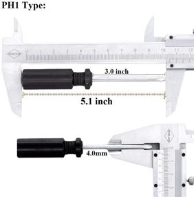 img 3 attached to 🛠️ Набор мини-отверток Yagizaai, улучшенные филипсовские и плоскоголовые (размер 2.0, 3.0, 4.0) с рукояткой против скольжения - инструмент для ремонта электроники, очков и игрушек.