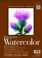 strathmore 440-1 strath w.color 400 9x12 12 sheets: 140 lb heavyweight paper in various colors for vibrant creations logo