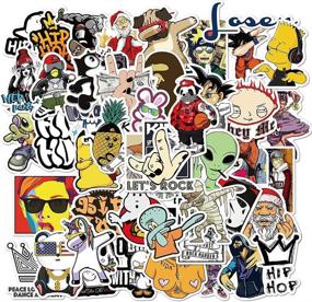 img 3 attached to Cool Fashion Stickers for Adults and Teens - 200 Decals for Laptop, Flask, Skateboard, Water Bottles, Helmet, Bicycle
