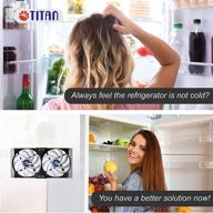 🌀 titan 12v dc double rack mount ventilation cooling fan for fridge vent and ventilation grille - with speed controller, 120mm logo
