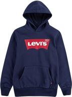 levis batwing pullover hoodie black boys' clothing logo