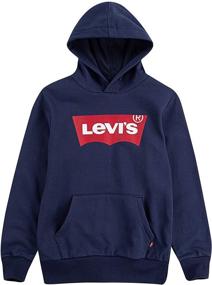 img 2 attached to Levis Batwing Pullover Hoodie Black Boys' Clothing