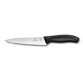 img 3 attached to 🔪 Victorinox Черный Швейцарский Классический Нож для Шеф-повара - 6-дюймовое Прямое Лезвие, Ширина Ручки 1½