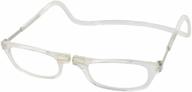 👓 clic magnetic clear reading glasses +1.75 logo
