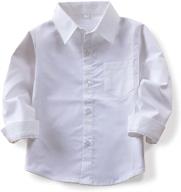 👕 ochenta oxford shirt sleeve button boys' clothing: stylish tops, tees & shirts logo