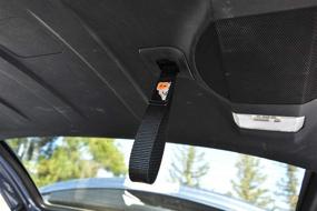 img 1 attached to 🚀 Black Rear Liftgate Hatch Pull Assist Strap for Toyota 4RUNNER 5th Gen - by Agency 6