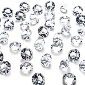 img 4 attached to 💎 FUTUREPLUSX Mini Clear Acrylic Crystal Diamond Pack - 10000PCS, 4.5mm 1/3 Carat Table Confetti Vase Beads for Wedding Decorations - Pack of 2