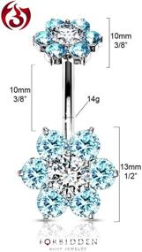 img 3 attached to 💎 Exquisite Forbidden Body Jewelry: Surgical Internal Women's Jewelry for Stunning Style