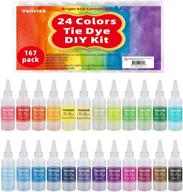 🎨 vanstek tie dye diy kit: vibrant 24 colors for women, kids, & men - perfect for family parties! logo