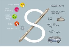 img 3 attached to Premium Gold Afeax Stylus Touch S Pen EJ-PN920 for Galaxy Note 5 SM-N920 - Enhance Your Note-Taking Experience!