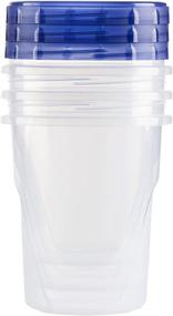 img 1 attached to 🍱 32 Oz Food Storage Containers (9 Pack) - Screw Lid, Leak Proof, Airtight, BPA Free