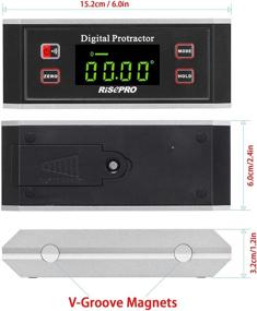 img 3 attached to Inclinometer RISEPRO Protractor Backlight 82413B