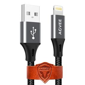 img 4 attached to ⚡️ AGVEE Lightning Cable [3 Pack 6Ft]: Fast & Long iPhone Charger Cord for Efficient Charging & Data Transfer