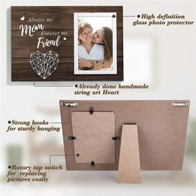 img 3 attached to 🎁 Mother's Day Gifts for Mom - Forever My Friend Picture Frame - Birthday Gifts for Women - Mom Gifts from Daughters/Sons - 4x6 Dark