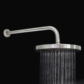 img 2 attached to 💦 MODONA 10” Rain Shower Head and 16” Long Shower Arm with Flange – Satin Nickel - 5 Year Warranty | Shop Now!