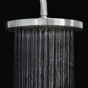 img 1 attached to 💦 MODONA 10” Rain Shower Head and 16” Long Shower Arm with Flange – Satin Nickel - 5 Year Warranty | Shop Now!