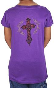 img 1 attached to Purple Ed Hardy Butterfly V-Neck T-Shirt for Toddlers