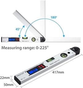 img 1 attached to Proster Inclinometer Protractor: Measure Vertical and Horizontal Angles with Precision