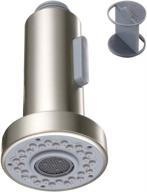 🚰 upgrade your kitchen sink with the angle simple pull out faucet sprayer head – brushed nickel, 2 functions logo