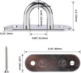 img 3 attached to DasMarine Stainless Ceiling Staple Oblong Industrial Hardware