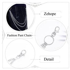 img 2 attached to Zehory Layered Chains Trousers Jewelry