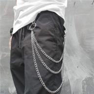 zehory layered chains trousers jewelry logo