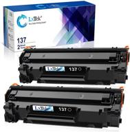 lxtek compatible toner cartridge: replace canon 137 crg137 9435b001aa for imageclass d570 lbp151dw mf232w mf236n mf216n mf227dw - pack of 2 black logo