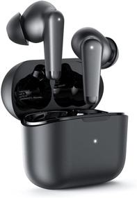 img 4 attached to Wireless Earbuds with Active Noise Cancelling, Transparent Mode, 4 Built-in Mics, IPX7 Waterproof, Bluetooth 5.0, Deep Bass, and Stereo Sound