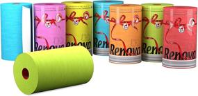 img 3 attached to 🔒 Renova Jumbo Roll 2-Ply Lime Green Luxury Colored Paper Towels (120 Sheets)